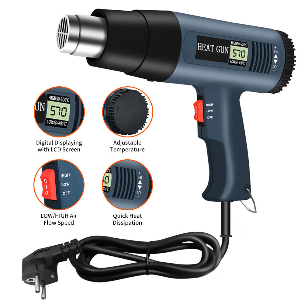 Heat Gun Variable - Pistola de Calor de 2000 Vatios