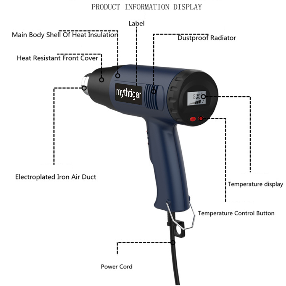 Nueva pistola de calor, secado - Heat Gun Variable reseña y precio